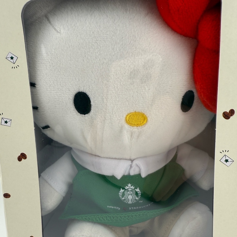 Starbucks x Hello Kitty Limited Edition Barista Boxed Plush doll - Picture 5 of 6